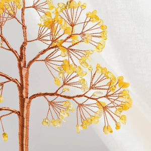 Persimmon Base Citrine FengShui Tree For Luck BuddhaSoul