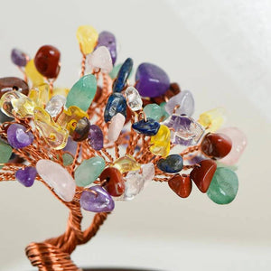 Mini Crystal Tree in Ceramic Bowl For Spiritual Growth And Luck BUDDHASOUL