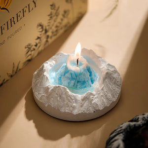 Volcano & Iceberg Scented Candles - Natural Coconut Beeswax Candle with Arctic Cedar & Everything on Earth Scents BUDDHASOUL
