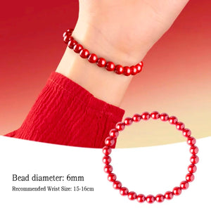 Natural Cinnabar Bracelet Eastern Spirituality for Luck and Protection BUDDHASOUL
