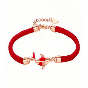 Red String Koi Bracelet Silk Road for Luck & Protection BuddhaSoul