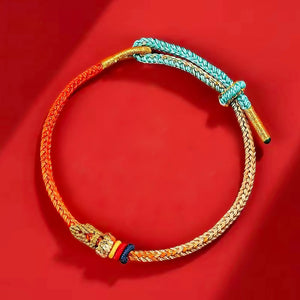 Silk Road Five Color Knot Buddhist Bracelet for Protection and luck BuddhaSoul