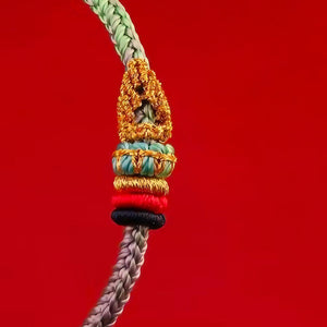 Silk Road Five Color Knot Buddhist Bracelet for Protection and luck BuddhaSoul