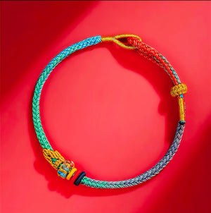 Silk Road Five Color Knot Buddhist Bracelet for Protection and luck BuddhaSoul