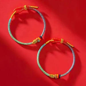 Silk Road Five Color Knot Buddhist Bracelet for Protection and luck BuddhaSoul