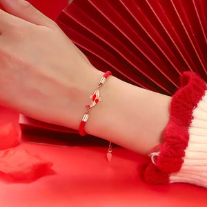 Red String Koi Bracelet Silk Road for Luck & Protection BuddhaSoul