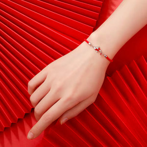 Red String Koi Bracelet Silk Road for Luck & Protection BuddhaSoul