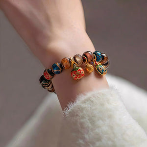 Silk Road Gemstone Feng Shui Pendant for Wealth Attraction Bracelet BuddhaSoul