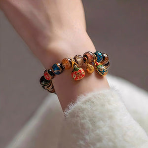 Silk Road Gemstone Feng Shui Pendant for Wealth Attraction Bracelet BuddhaSoul
