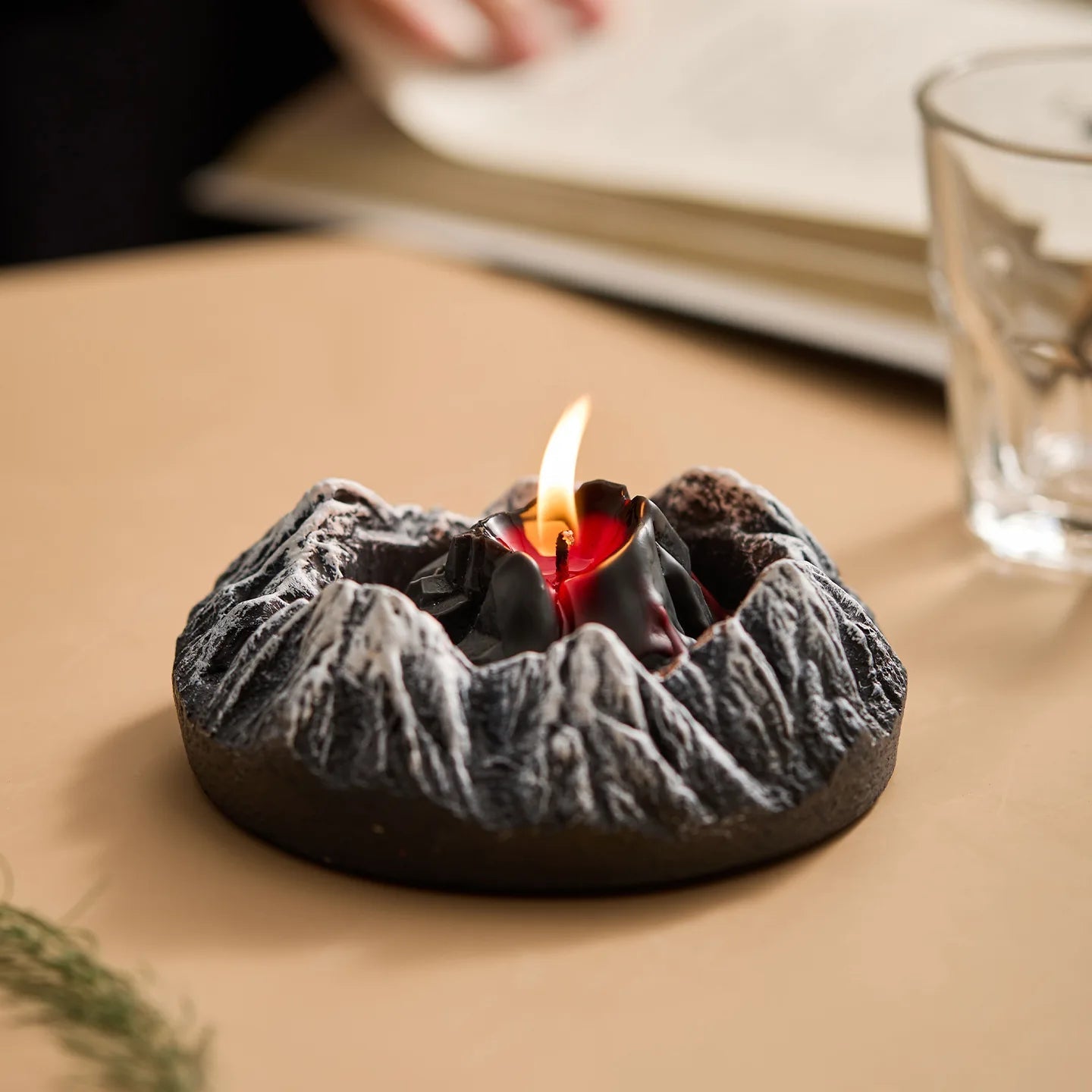 Volcano & Iceberg Scented Candles - Natural Coconut Beeswax Candle with Arctic Cedar & Everything on Earth Scents BUDDHASOUL