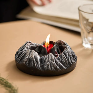 Volcano & Iceberg Scented Candles - Natural Coconut Beeswax Candle with Arctic Cedar & Everything on Earth Scents BUDDHASOUL