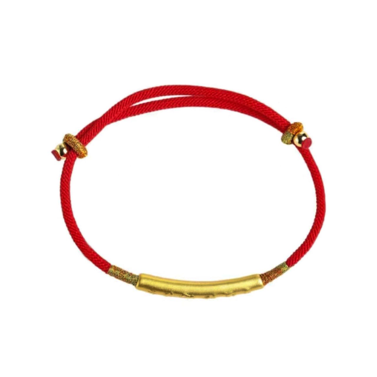 Tibetan Buddhist Six - Word Mantra Red String Bracelet for Luck BuddhaSoul